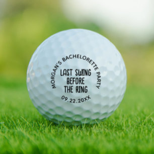 Balles De Golf Enterrement de Vie de Jeune Fille Dernier Tour de