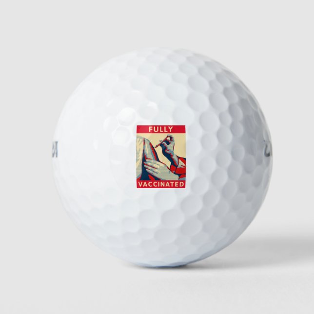 Balles De Golf Entièrement vacciné (Devant)