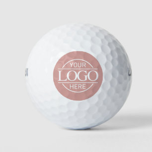Balles De Golf Entreprise Moderne de Personnalisation Logo Rose M