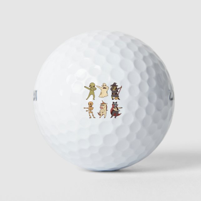 Balles De Golf Équipe de danseurs Dab Halloween (Devant)