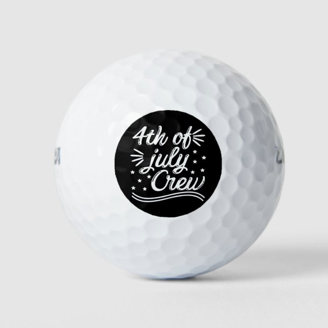 Balles De Golf Équipe du 4 juillet (Devant)