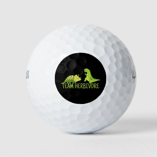 Balles De Golf Équipe Herbivore Vegan (Devant)
