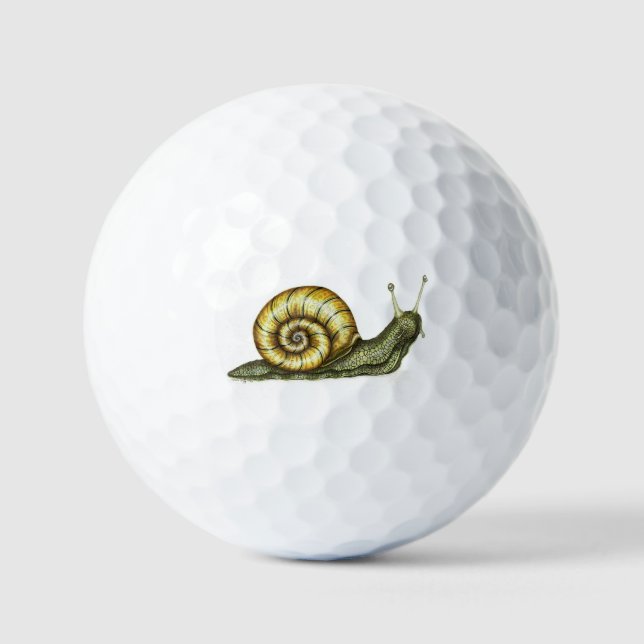 Balles De Golf Escargot convivial (Recto)