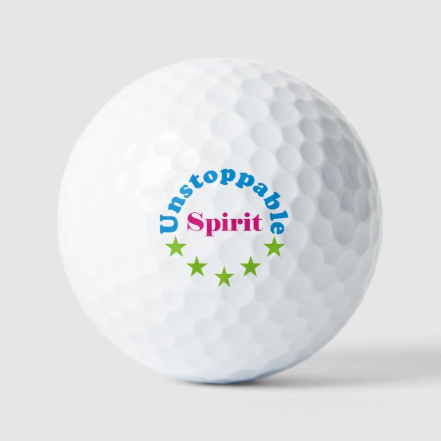 Balles De Golf esprit indomptable  (Recto)