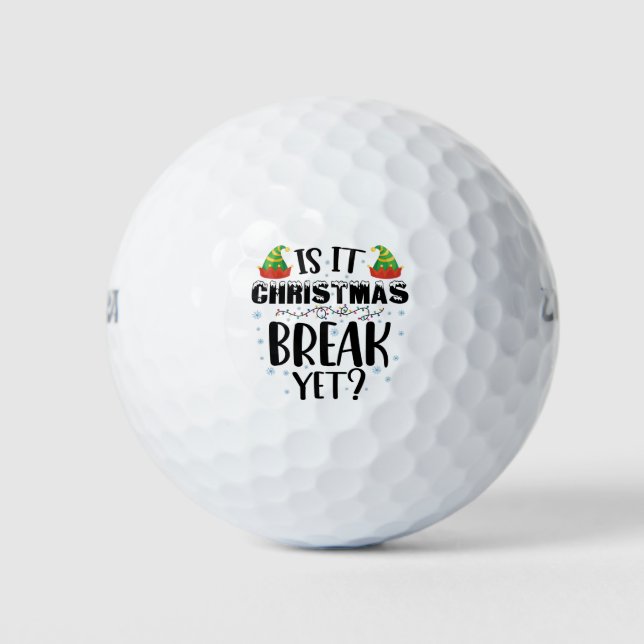 Balles De Golf Est-ce déjà les vacances de Noël Drôle de professe (Devant)