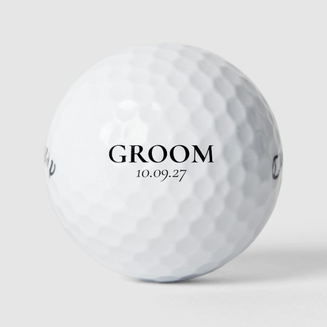 Balles De Golf Est. Groom Golf Balls (Devant)