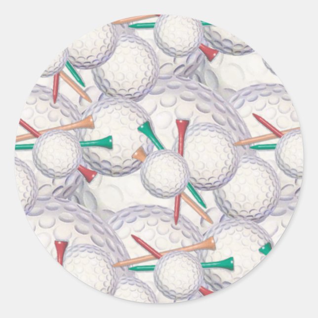 Balles de golf et Stickers Tee - shirt (Devant)