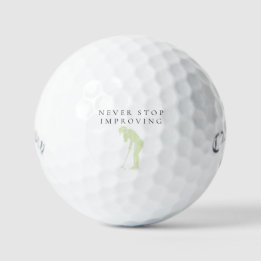 Balles De Golf État d'esprit de croissance 'Ne cessez jamais de v