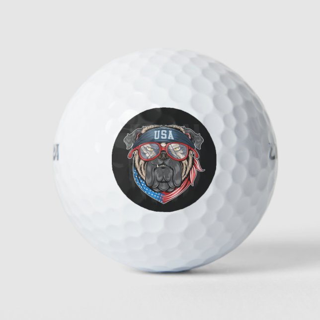 Balles De Golf États-Unis Bulldog (Devant)