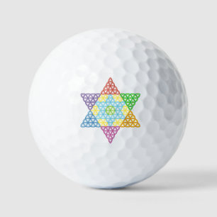 Balles De Golf Étoile Sacrée - Étoile De Vie, 04/3D-CF.