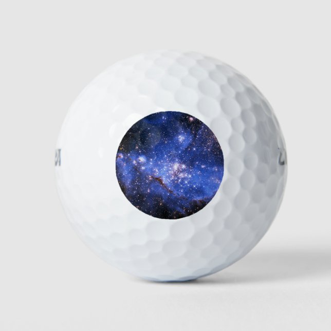 Balles De Golf Étoiles Bleu Bleu Embrionique (Devant)