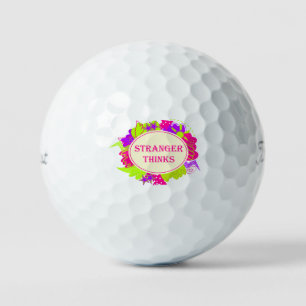 Balles De Golf Étranger pense citation dans le style d'une émissi