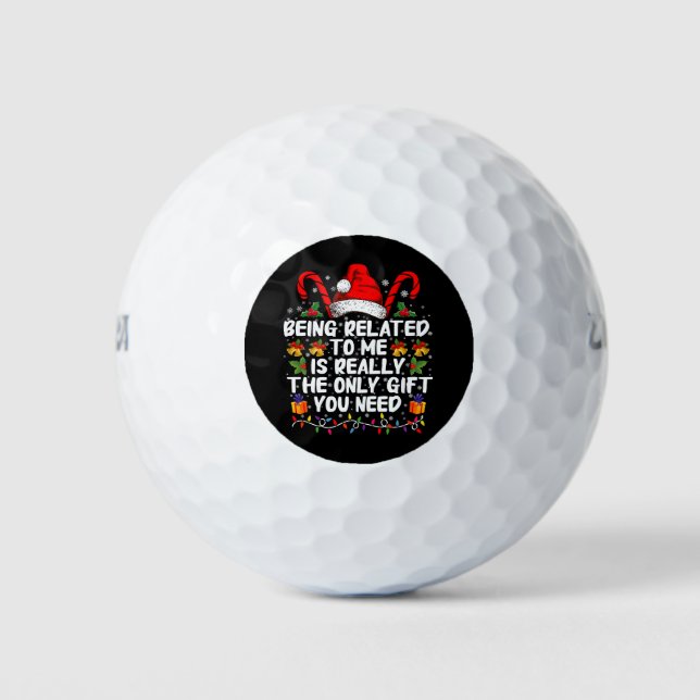 Balles De Golf Être apparenté à moi est vraiment le seul cadeau  (Devant)