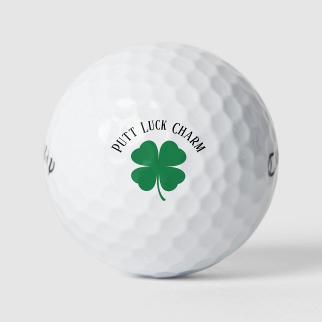 Balles De Golf Événements de la Saint-Patrick 'Putt Luck Charm'  (Devant)