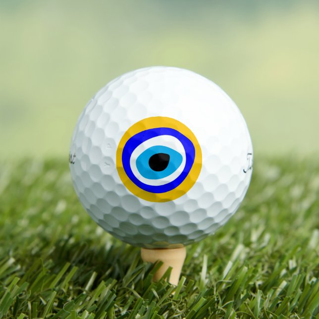 Balles De Golf Evil Eye Talisman & Arabe Amulet / Golf Ball (T-shirt Insitu)