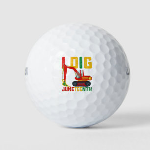 Balles De Golf Excavatrice Je creuse Juneteenth Enfants