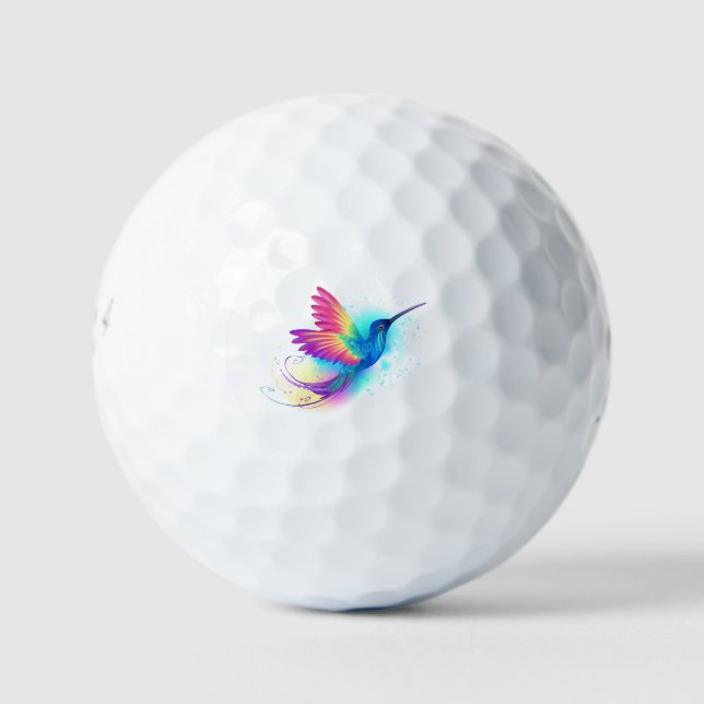 Balles De Golf Exotic Rainbow Hummingbird (Devant)