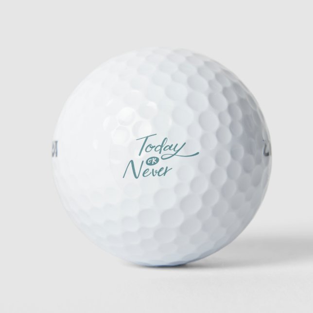 Balles De Golf Expression transparente actuelle ou jamais positiv (Devant)