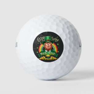 Balles De Golf Extra Lucky cette année St Patrick Day Trump Leopa