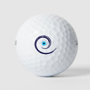 Balles De Golf EyeEvil Eye Artistic Blue Greek