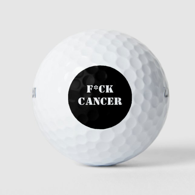 Balles De Golf F*CK Cancer Golf Ball (Devant)
