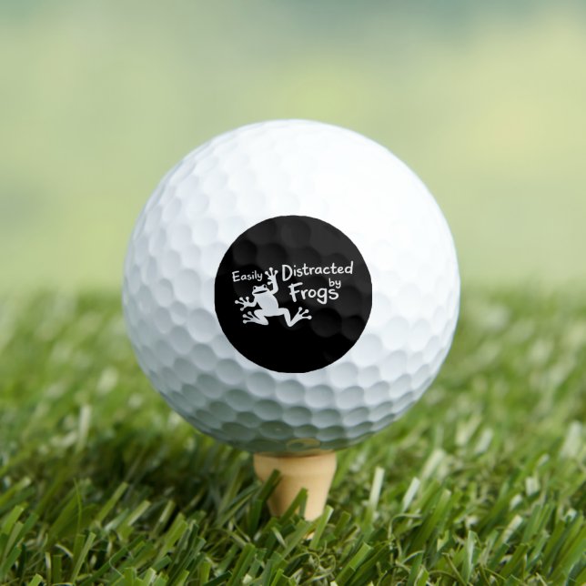 Balles De Golf Facilement Distrait Par Les Grenouilles Animal Gre (T-shirt Insitu)