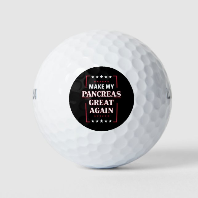Balles De Golf Faire de mes pancréas une grande nouvelle sensibil (Devant)
