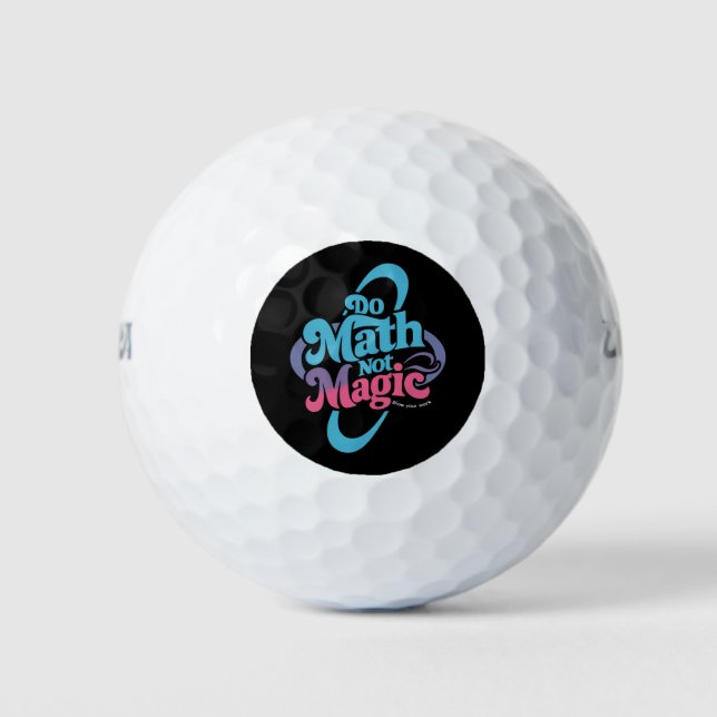 Balles De Golf Faire des maths pas des maths magiques amateurs  (Devant)