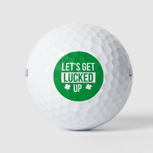 Balles De Golf Faisons la fête de la Saint-Patrick (Devant)
