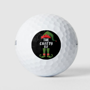 Balles De Golf Famille d'elfes bavards groupe assorti Noël