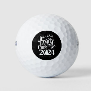 Balles De Golf Famille Noël 2024 Souvenirs ensemble assortis