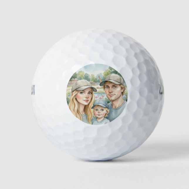 Balles De Golf Family face Custom  (Devant)