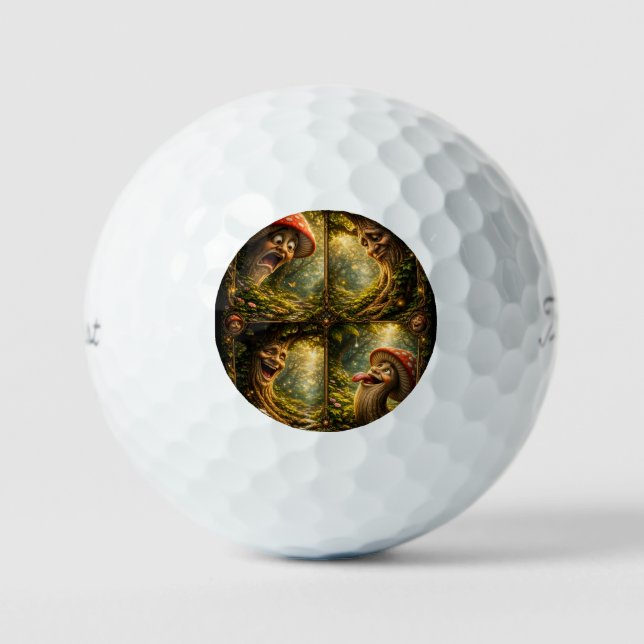 Balles De Golf Fantasy mischief, enchanted Forest premium golf ba (Recto)