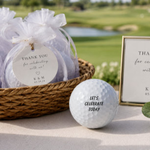 Balles De Golf Faveurs de mariage et d'anniversaire 'Célébrons au