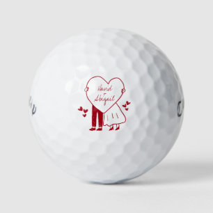 Balles De Golf Faveurs de mariage personnalisées avec les noms de