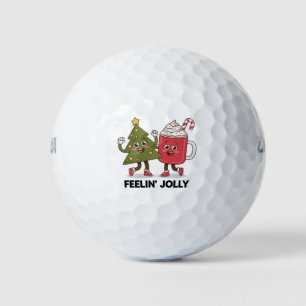 Balles De Golf Feelin Jolly Noël Arbre café Lover hiver