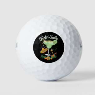 Balles De Golf Feelin' Salty Margarita Funny Cinco De Mayo