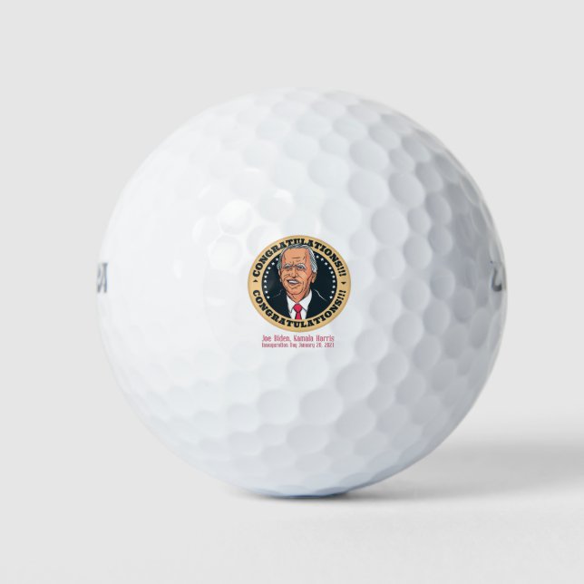 Balles De Golf félicitations au président joe biden (Devant)