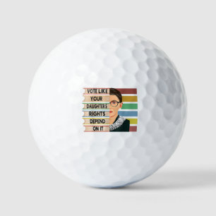 Balles De Golf Feministe Ruth Bader Ginsburg RBG Citation Girl Wi