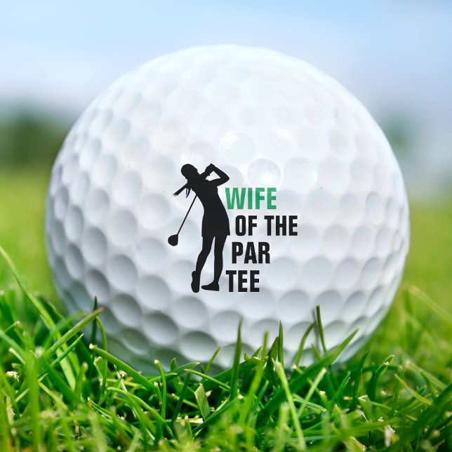 Balles De Golf Femme du Parc Tee Green & White (Wife of the Par Tee Green & White Golf Balls)