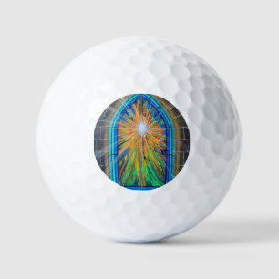 Balles De Golf Fenêtre en verre de l'église Light 3