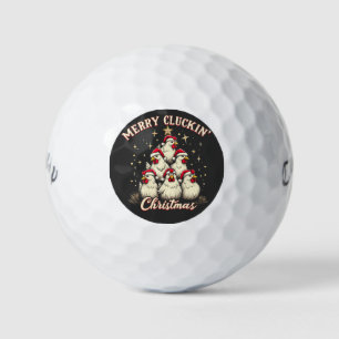 Balles De Golf Ferme de poulets de Noël Amoureux Drôle de Vacance