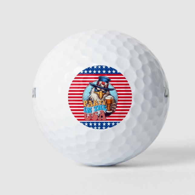 Balles De Golf Fête aux États-Unis GOLFEUR (Devant)