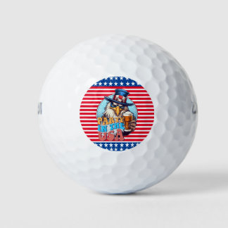 Balles De Golf Fête aux USA GOLFER
