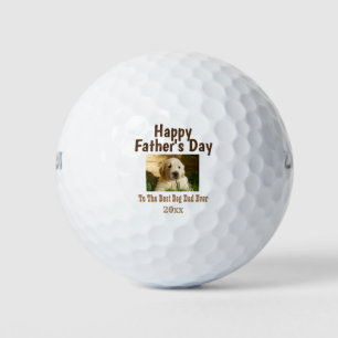 Balles De Golf Fête des pères Chien Papa Meilleur du monde jamais