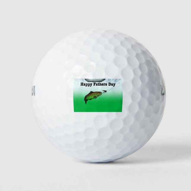 Balles De Golf Fête des pères de pêche (Devant)