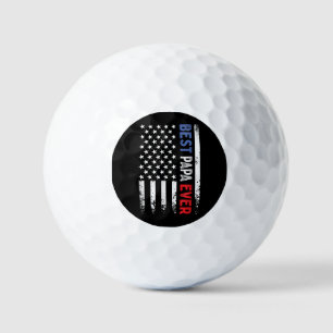 Balles De Golf Fête des pères Meilleur Papa jamais avec drapeau a