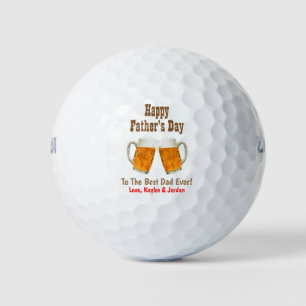 Balles De Golf Fête des pères Papa World's Best Ever Beer Cheers