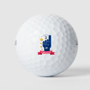 Balles De Golf Fête des pères personnalisée des noms personnalisé