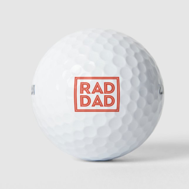 Balles De Golf Fête des pères - Rad Papa (Devant)